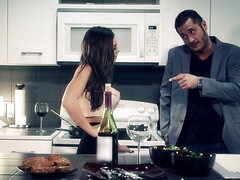 Arsch, Grosse titten, Blasen, Braunhaarige, Hundestellung, Aufs gesicht abspritzen, Hd, Titten