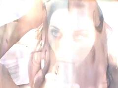 Tussi, Grosser schwanz, Schwarz, Blondine, Blasen, Spermaladung, Schwarz, Interrassisch