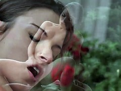 Анальный секс, Красивые, Брюнетки, Парочка, Семяизвержение, На природе, Наездница, Бритые