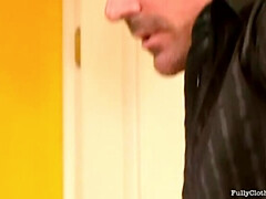 Grote lul, Blond, Sperma shot, Handbeurt, Hd, Ondergoed, Kousen, Trio