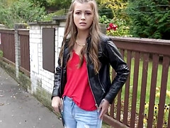 18 jahre, Tussi, Blasen, Auto, Betrug, Nahaufnahme, Tschechisch, Europäisch