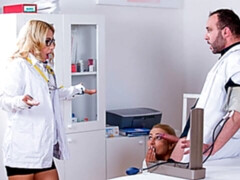 Большая жопа, Большой член, Минет, Доктор, Две девушки, Натуральные сиськи, Медсестра, Сиськи