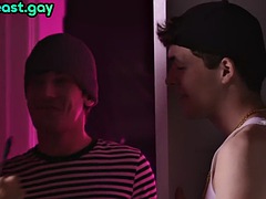 アナル, ゲイ, パーティ, 公共, ガリガリ