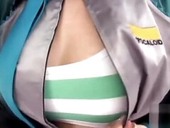 Aziatisch, Grote mammen, Pijpbeurt, Handbeurt, Japaans