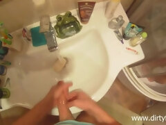 Blond, Pijpbeurt, Brillen, Handbeurt, Gezichtspunt, Tiener