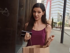 Arsch, Blasen, Braunhaarige, Hundestellung, Im freien, Pov, Rasiert, Titten