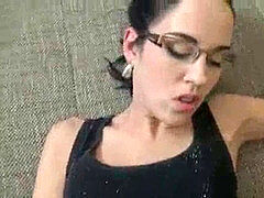 Sucer une bite, Lunettes, Argent, Bureau, Perverse, Chatte