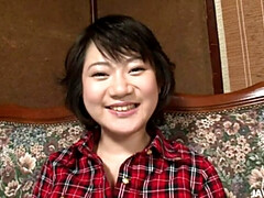 Sex toys in her ass makes Aoba Itou's pussy squirt