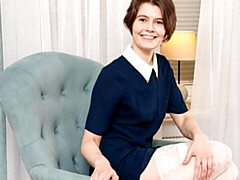 18, 素人, 茶髪の, ドレス, オナニー, 自然山雀, ガリガリ, ストリッピング