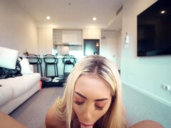 Gros seins, Blonde, Sucer une bite, Éjaculation interne, Branlette thaïlandaise, Hd, Pov, Nénés