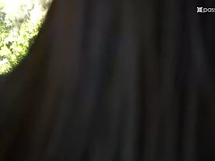 Grote mammen, Bruinharig, Mollig, Sperma shot, Sperma in gezicht, Masturbatie, Rijden, Tatoeage