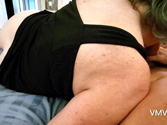 ぽっちゃり, デカパイ, フェラチオ, 巨乳な, 自家製, 熟年, 自然山雀, パイ刷り
