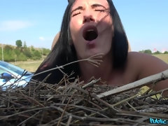 Gek, Schattig, Vingeren, Flexibiel, Buiten, Openbaar, Kut duiken, Mager