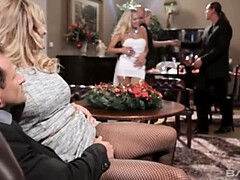 Anal, Grosse bite, Gros seins, Blonde, Éjaculation interne, Tir de sperme, Mature, Tatouage