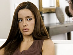 18 jaar, Kont, Pijpbeurt, Bruinharig, Hondjeshouding, Mager, Tiener, Tieten likken