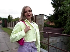 Grosser schwanz, Braunhaarige, Schwanz, Hardcore, Hd, Im freien, Pov, Realität