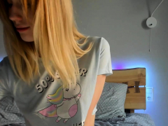 Blond, Hd, Alleen, Tiener, Tieten likken, Webcamera