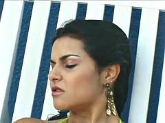 Chica, Verga grande, Mamada, Morena, Sexo duro