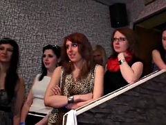 Gangbang wild patty in a nightclub rods and pussies every where