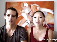 素人, アジア人, 茶髪の, カップル, バック, Hd, 小柄, 公共