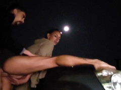 Amateur, Mamada, Coche, Europeo, Hd, Italiano, Al aire libre, Público