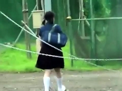 Amateur, Asiatique, Japonaise, De plein air, Public, Voyeur