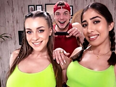 18, デカ尻, デカパイ, フェラチオ, バック, 女 人男 人, ガリガリ, ティーン