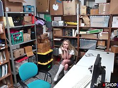 Achterkamer, Blond, Gevangen, Hardcore, Politie, Straf, Tiener, Uniformpje