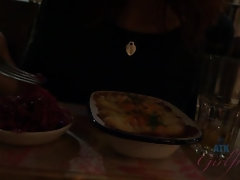 Sperma, Vriendin, Harig, Zoenen, Likken, Doordringend, Douche, Tieten likken