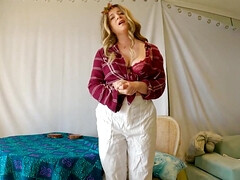 素人, デカ尻, ブロンド, 中出し, 家族, 自家製, 現実, 馬乗り