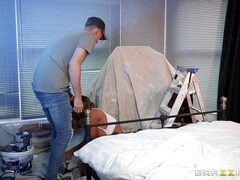 Aubrey Black spreads her legs wide open for massive dong