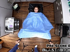 Médico, Examen, Hembra, Fetiche, Guantes, Látex, Enfermera, Esclavo