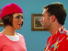 Grosser arsch, Grosser schwanz, Grosse titten, Schwarz, Blasen, Spermaladung, Rotschopf, Kurzes haar