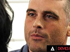 DEVILS FILM - Gorgeous Trans Chanel Santini Fucks This Man Ass Before Getting His Cum FULL SCENE: Porn