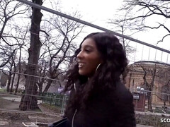 Grote lul, Grote mammen, Rondborstig, Zwart, Duits, Natuurlijke tieten, Orgasme, Openbaar