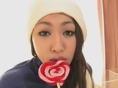 アジア人, 美女, 茶髪の, 中出し, ハードコア, 下着, 自然山雀, オッパイの