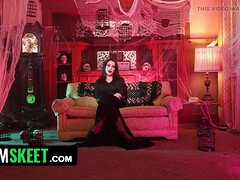 TeamSkeet: Whitney Wright in a Halloween House with Chad Alva - Curvy MILF in High Heels Rides Cowgirl & Deep