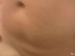 Latina teen has big hard nipples and loves to grind on cock