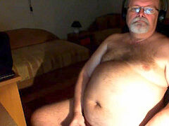 granddad stroke on webcam