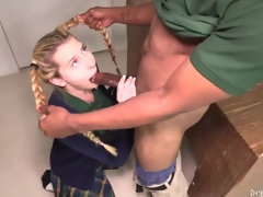 Blondine, Blasen, Spermaladung, Schwanz, Hardcore, Hd, Zierlich, Jungendliche (18+)