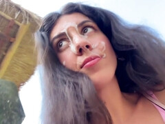 Leie, Spermaladung, Aufs gesicht abspritzen, Fetisch, Nahrung, Pov, Öffentlich, Toilette