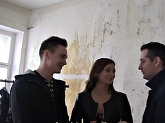 Leie, Blasen, Doppelpenetration, Europäisch, Deutsch, Milf, Schlampe, Flotter dreier