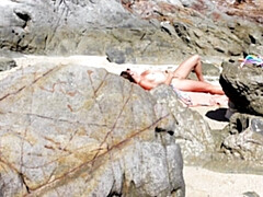 Stranger Jerks Off On The Beach, Then Touches And Fucks My Pussy!