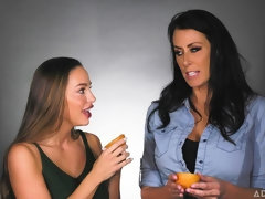 舐める尻, 茶髪の, キス, レズビアン, なめる, オナニー, オマンコ, ティーン