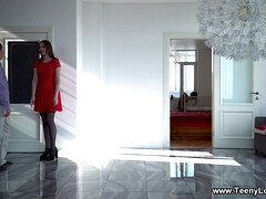 18, 黒人, フェラチオ, 茶髪の, ヨーロピアン, キス, ナイロン, 剃毛