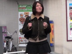 Amateur, Asiatique, Japonaise, De plein air, Culottes ou slips, Public, Réalité, Adolescente