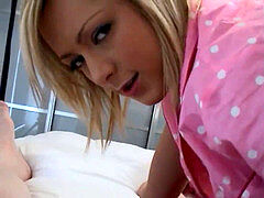 Jessica in Minnie Mouse pajama - part 1