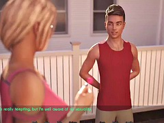 デカパイ, イギリス人, マッサージ, オナニー, 乳首, 公共, 教師, オッパイの