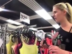 Amateur, Blonde, Européenne, Public, Réalité, Adolescente