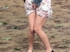 Aziatisch, Fetisj, Hd, Japaans, Buiten, Openbaar, Bekijker